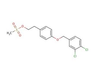 2-[4-(3,4-Dichlorobenzyloxy)-phenylethyl Methanesulfonate (CAS 188928-10-1) - chemical structure image