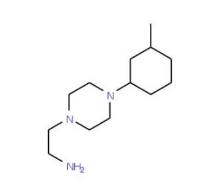 2-[4-(3-methylphenyl)piperazin-1-yl]ethanamine - chemical structure image