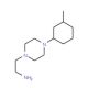 2-[4-(3-methylphenyl)piperazin-1-yl]ethanamine - chemical structure image