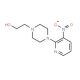 2-[4-(3-Nitro-2-pyridinyl)piperazino]-1-ethanol (CAS 215434-62-1) - chemical structure image