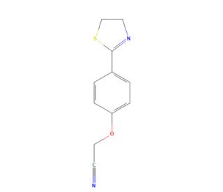 2-[4-(4,5-Dihydro-1,3-thiazol-2-yl)phenoxy]acetonitrile (CAS 175276-95-6) - chemical structure image
