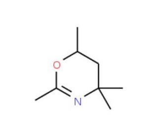 2,4,4,6-Tetramethyl-1-oxa-3-aza-2-cyclohexene (CAS 26939-18-4) - chemical structure image