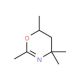 2,4,4,6-Tetramethyl-1-oxa-3-aza-2-cyclohexene (CAS 26939-18-4) - chemical structure image