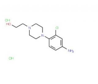 2-[4-(4-Amino-2-chloro-phenyl)-piperazin-1-yl]-ethanol dihydrochloride - chemical structure image