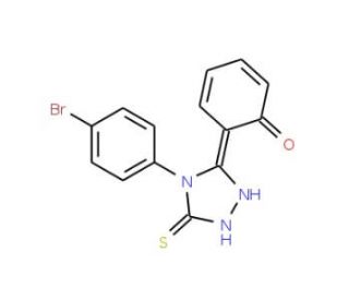 2-[4-(4-Bromo-phenyl)-5-mercapto-4H-[1,2,4]triazol-3-yl]-phenol (CAS 81518-27-6) - chemical structure image