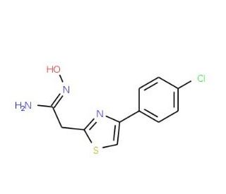 2-[4-(4-Chlorophenyl)-1,3-thiazol-2-yl]-N&prime;-hydroxyethanimidamide - chemical structure image
