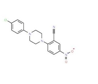 2-[4-(4-Chlorophenyl)piperazin-1-yl]-5-nitrobenzonitrile - chemical structure image