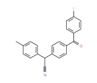 2-[4-(4-Fluorobenzoyl)phenyl]-2-(4-methylphenyl)acetonitrile - chemical structure image