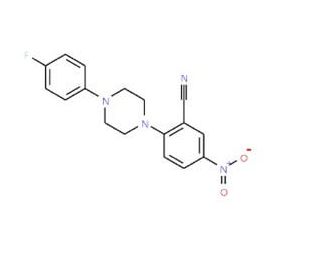 2-[4-(4-Fluorophenyl)piperazin-1-yl]-5-nitrobenzonitrile - chemical structure image