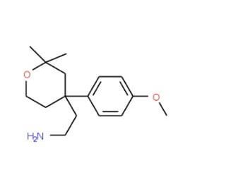2-[4-(4-Methoxy-phenyl)-2,2-dimethyl-tetrahydro-pyran-4-yl]-ethylamine - chemical structure image
