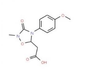 2-[4-(4-Methoxyphenyl)-2-methyl-3-oxo-1,2,4-oxadiazolan-5-yl]acetic acid - chemical structure image
