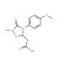 2-[4-(4-Methoxyphenyl)-2-methyl-3-oxo-1,2,4-oxadiazolan-5-yl]acetic acid - chemical structure image