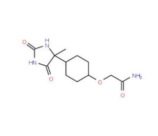 2-[4-(4-Methyl-2,5-dioxo-imidazolidin-4-yl)-phenoxy]-acetamide - chemical structure image