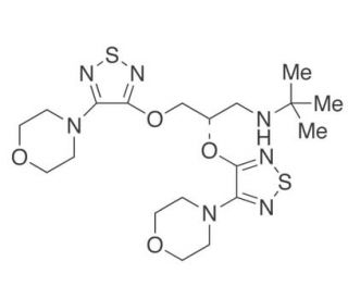 2-[4-(4-Morpholinyl)-1,2,5-thiadiazol-3-yl] (S)-(&minus;)-Timolol Ether - chemical structure image