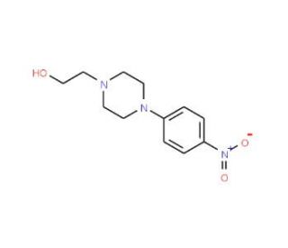 2-[4-(4-Nitrophenyl)piperazino]-1-ethanol (CAS 5521-38-0) - chemical structure image