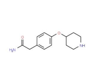 2-[4-(4-Piperidinyloxy)phenyl]acetamide - chemical structure image