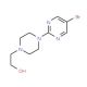 2-[4-(5-Bromopyrimidin-2-yl)piperazin-1-yl]ethanol (CAS 849021-42-7) - chemical structure image