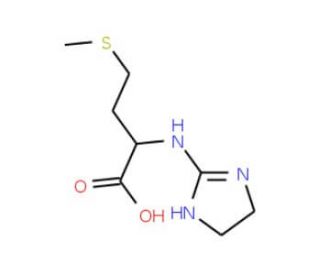 2-(4,5-Dihydro-1H-imidazol-2-ylamino)-4-methylsulfanyl-butyric acid - chemical structure image