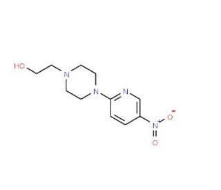 2-[4-(5-Nitro-2-pyridinyl)piperazino]-1-ethanol - chemical structure image