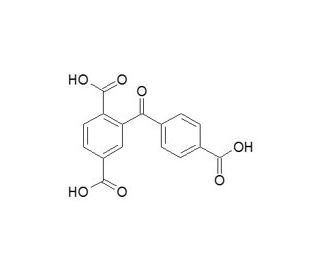 2,4,5-tricarboxybenzophenone (CAS 135989-69-4) - chemical structure image