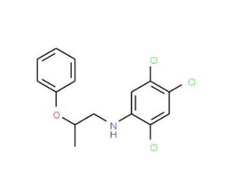 2,4,5-Trichloro-N-(2-phenoxypropyl)aniline - chemical structure image