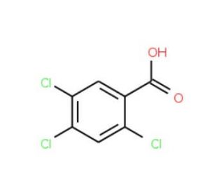2,4,5-Trichlorobenzoic acid (CAS 50-82-8) - chemical structure image