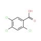 2,4,5-Trichlorobenzoic acid (CAS 50-82-8) - chemical structure image