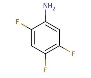 2,4,5-Trifluoroaniline (CAS 367-34-0) - chemical structure image