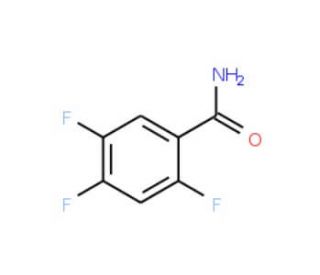 2,4,5-Trifluorobenzamide (CAS 98349-23-6) - chemical structure image