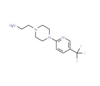 2-{4-[5-(trifluoromethyl)pyridin-2-yl]piperazin-1-yl}ethanamine - chemical structure image