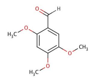 2,4,5-Trimethoxybenzaldehyde (CAS 4460-86-0) - chemical structure image