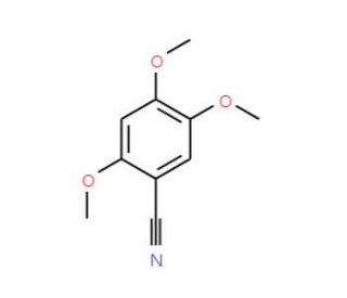 2,4,5-trimethoxybenzonitrile (CAS 14894-77-0) - chemical structure image