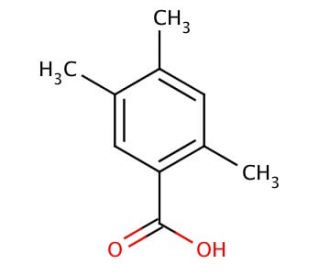 2,4,5-Trimethylbenzoic acid (CAS 528-90-5) - chemical structure image