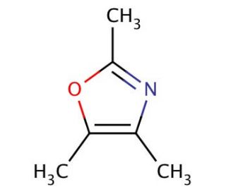 2,4,5-Trimethyloxazole (CAS 20662-84-4) - chemical structure image