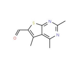 2,4,5-trimethylthieno[2,3-d]pyrimidine-6-carbaldehyde - chemical structure image