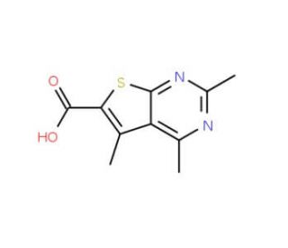 2,4,5-trimethylthieno[2,3-d]pyrimidine-6-carboxylic acid - chemical structure image