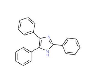 2,4,5-Triphenylimidazole (CAS 484-47-9) - chemical structure image