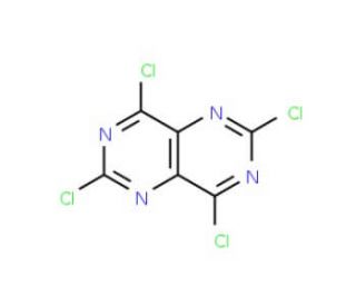 2,4,6,8-Tetrachloropyrimido[5,4-d]pyrimidine (CAS 32980-71-5) - chemical structure image