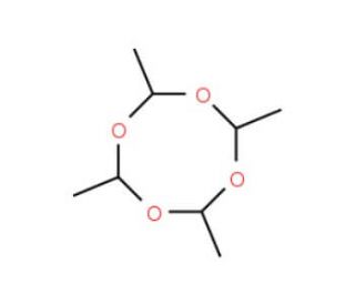 2,4,6,8-Tetramethyl-1,3,5,7-Tetraoxacyclooctane (CAS 108-62-3) - chemical structure image