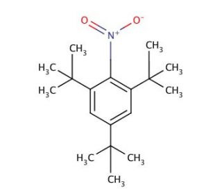 2,4,6-Tri-tert-butylnitrobenzene (CAS 4074-25-3) - chemical structure image