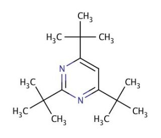 2,4,6-Tri-tert-butylpyrimidine (CAS 67490-21-5) - chemical structure image