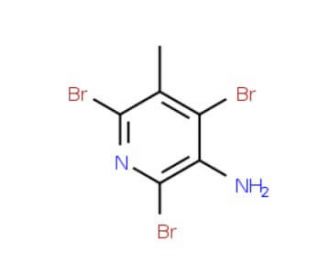2,4,6-Tribromo-5-methylpyridin-3-amine (CAS 126325-52-8) - chemical structure image