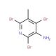 2,4,6-Tribromo-5-methylpyridin-3-amine (CAS 126325-52-8) - chemical structure image