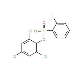 2,4,6-Trichlorophenyl 2-fluorobenzenesulfonate - chemical structure image