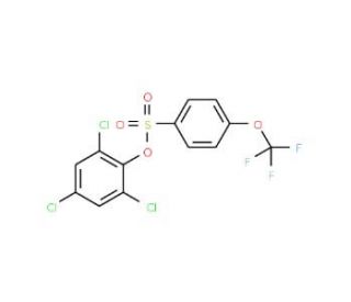 2,4,6-Trichlorophenyl 4-(trifluoromethoxy)-benzenesulfonate - chemical structure image