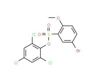 2,4,6-Trichlorophenyl 5-bromo-2-methoxybenzenesulfonate - chemical structure image