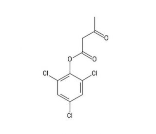 2,4,6-Trichlorophenyl acetoacetate (CAS 59225-85-3) - chemical structure image