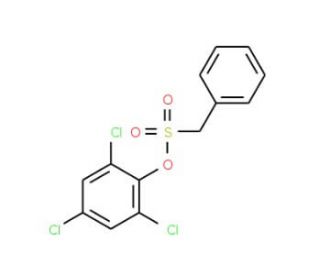 2,4,6-Trichlorophenyl phenylmethanesulfonate - chemical structure image