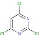 2,4,6-Trichloropyrimidine (CAS 3764-01-0) - chemical structure image