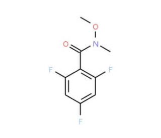 2,4,6-Trifluoro-N-methoxy-N-methylbenzenecarboxamide - chemical structure image